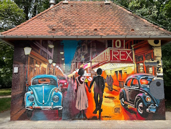 Bemalte Wand am Agricolaplatz